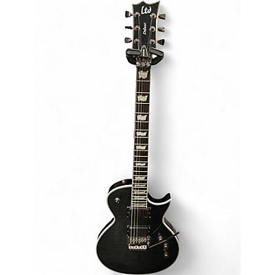 Used 2018 ESP LTD EC1000 FR Deluxe Trans Black Solid Body Electric Guitar
