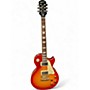 Used 2018 Epiphone Les Paul Standard Plain Top Heritage Cherry Sunburst Solid Body Electric Guitar Heritage Cherry Sunburst