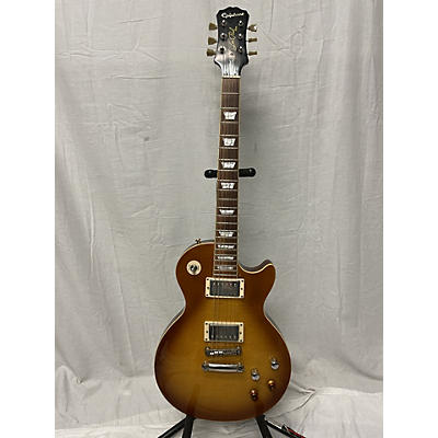 Epiphone Used 2018 Epiphone Les Paul Standard Plus Pro Honey Burst Solid Body Electric Guitar