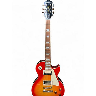Used 2018 Epiphone Les Paul Traditional PRO III Plus Cherry Sunburst Solid Body Electric Guitar