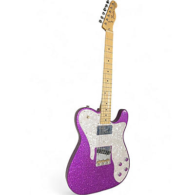 Used 2018 Fender 1972 FSR American Vintage Telecaster Custom Purple SPARKLE Solid Body Electric Guitar