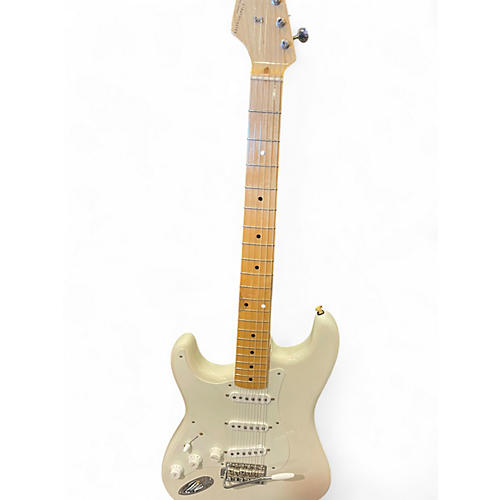 Used 2018 Fender American Original 50s Stratocaster Left Handed Olympic White Solid Body Electric Guitar Olympic White