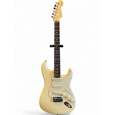 Used 2018 Fender Artist Series Jeff Beck Stratocaster Olympic White Solid Body Electric Guitar