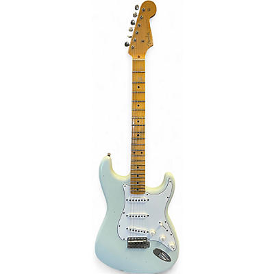 Used 2018 Fender Custom Shop 65 Tomatillo Stratocaster Journeyman Relic Sonic Blue Solid Body Electric Guitar