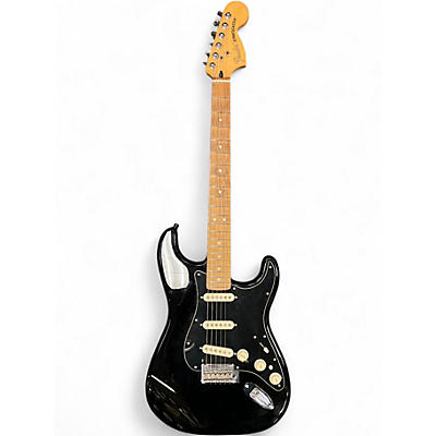 Used 2018 Fender Deluxe Stratocaster  Black Solid Body Electric Guitar