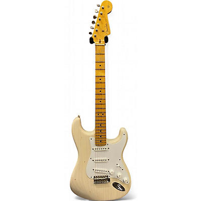 Fender Used 2018 Fender Journeyman Relic Eric Clapton Signature Stratocaster aged white blonde Solid Body Electric Guitar