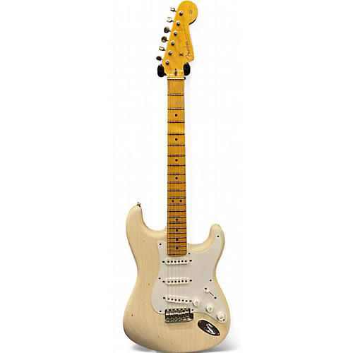 Fender Used 2018 Fender Journeyman Relic Eric Clapton Signature Stratocaster aged white blonde Solid Body Electric Guitar aged white blonde