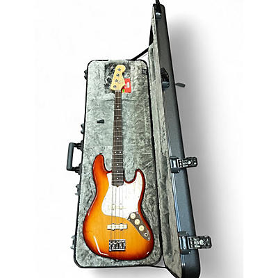 Used 2018 Fender Limited Ed Lightweight Ash American Professional Jazz Bass Sienna Burst Electric Bass Guitar