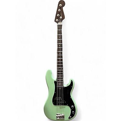 Used 2018 Fender Limited Edition American Professional Precision Bass  Surf Green Electric Bass Guitar