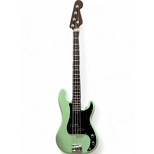 Used 2018 Fender Limited Edition American Professional Precision Bass  Surf Green Electric Bass Guitar Surf Green