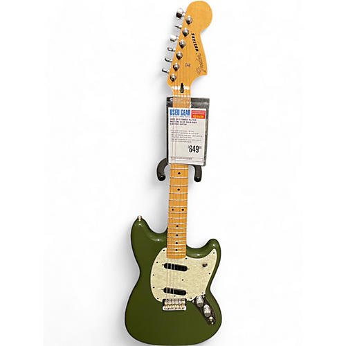 Fender Used 2018 Fender Player Mustang Olive Solid Body Electric Guitar Olive