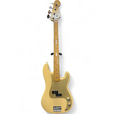 Used 2018 Fender Road Worn 1950S Precision Bass Vintage Yellow Electric Bass Guitar