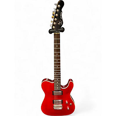 Used 2018 G&L Tribute ASAT Deluxe Trans Red Solid Body Electric Guitar