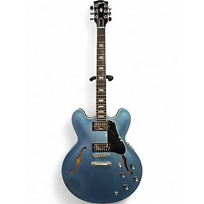 Used 2018 Gibson ES-335 Metallic Blue Hollow Body Electric Guitar