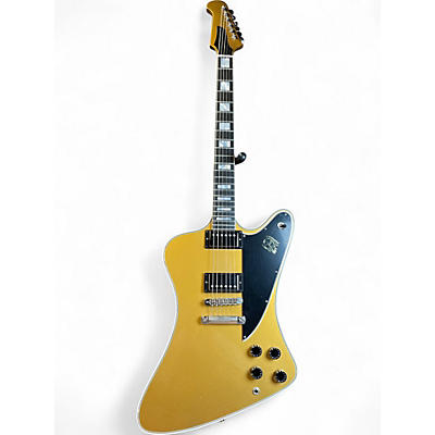 Used 2018 Gibson Firebird Custom Metallic Gold Solid Body Electric Guitar