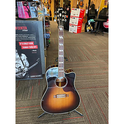 Used 2018 Gibson Hummingbird Pro Vintage Sunburst Acoustic Electric Guitar