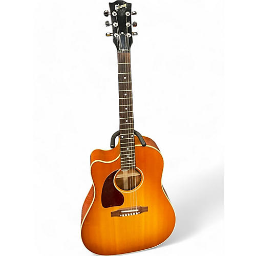 Gibson Used 2018 Gibson J45 Standard Left Handed 2 Tone Sunburst Acoustic Electric Guitar 2 Tone Sunburst