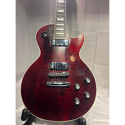 Gibson Used 2018 Gibson LES PAUL DELUXE SATIN WINE RED Solid Body Electric Guitar