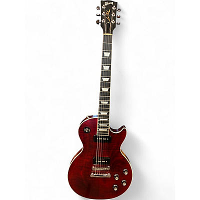 Used 2018 Gibson Les Paul Classic Player Plus Wine Red Solid Body Electric Guitar