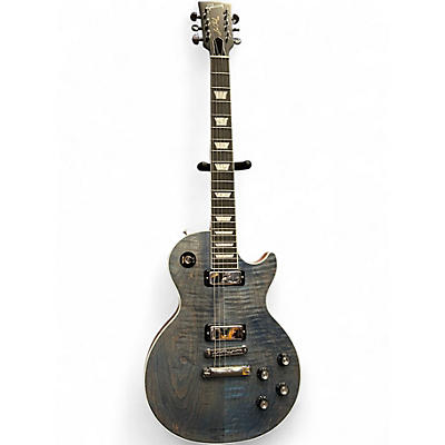 Used 2018 Gibson Les Paul Deluxe Player Plus Satin Ocean Blue  Solid Body Electric Guitar