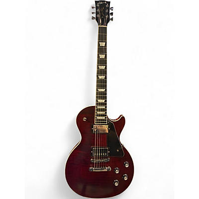 Used 2018 Gibson Les Paul Signature Player Plus Wine Red Solid Body Electric Guitar