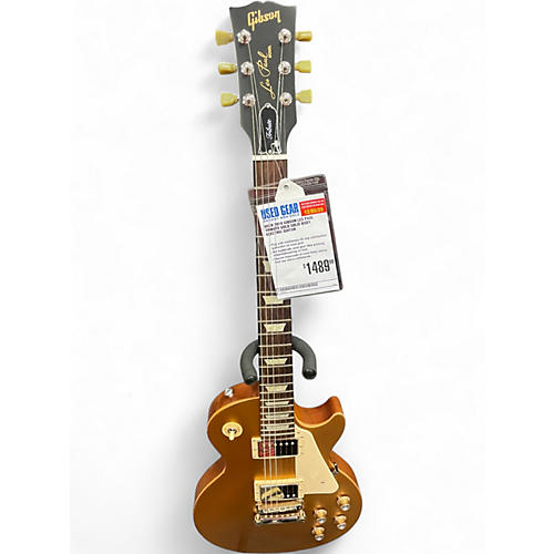 Used 2018 Gibson Les Paul Tribute Gold Solid Body Electric Guitar Gold
