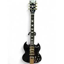 Used 2018 Gibson SG Black and Gold Solid Body Electric Guitar