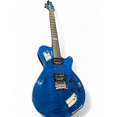 Used 2018 Godin LGX-SA Trans Blue Solid Body Electric Guitar