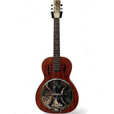 Used 2018 Gretsch Guitars G9200 Boxcar Round Neck Brown Resonator Guitar