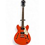 Used 2018 Ibanez AS63 Orange Hollow Body Electric Guitar Orange