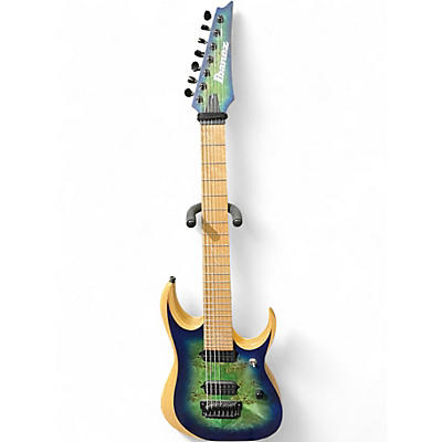 Used 2018 Ibanez RGDIX7MPB Surreal Blue Solid Body Electric Guitar