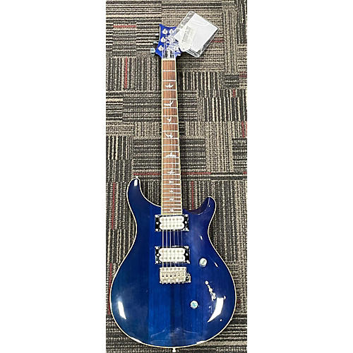 PRS Used 2018 PRS SE Standard 24 Trans Blue Solid Body Electric Guitar Trans Blue