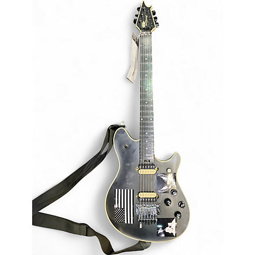 Used 2018 Peavey Wolfgang Standard Black and White Solid Body Electric Guitar Black and White