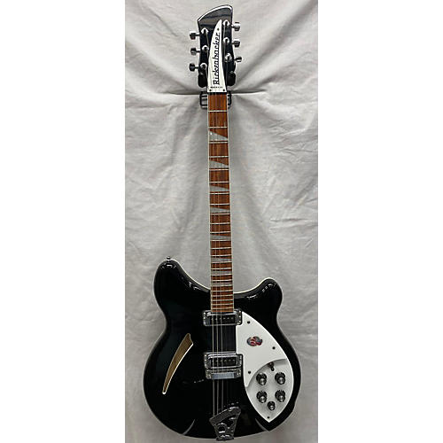 Rickenbacker Used 2018 Rickenbacker 360 Black Hollow Body Electric Guitar Black