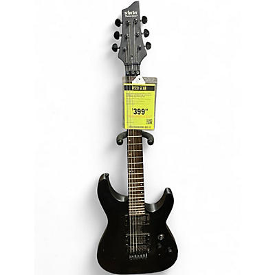 Used 2018 Schecter Guitar Research Stealth C-1 FR Prototype Satin Black Solid Body Electric Guitar