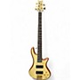 Used 2018 Schecter Guitar Research Stiletto Custom 5 String SATIN NATURAL Electric Bass Guitar SATIN NATURAL