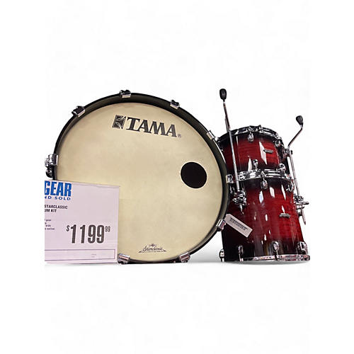 TAMA Used 2018 TAMA 3 Piece Starclassic RED MAHOGANY Drum Kit RED MAHOGANY