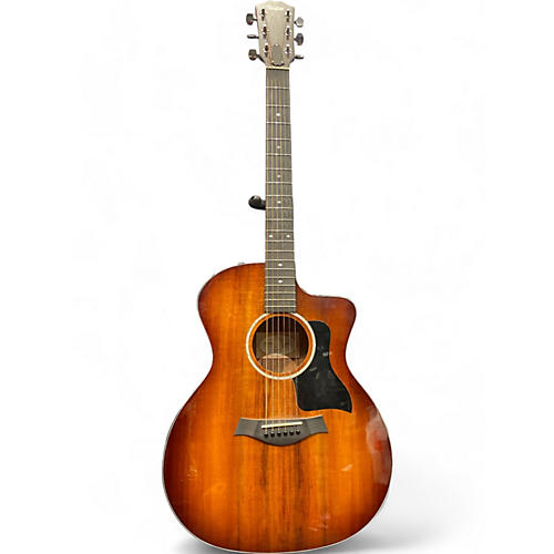 Taylor Used 2018 Taylor 224CEKDLX 2 Tone Sunburst Acoustic Electric Guitar 2 Tone Sunburst