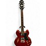 Used 2019 Epiphone Dot Cherry Hollow Body Electric Guitar Cherry