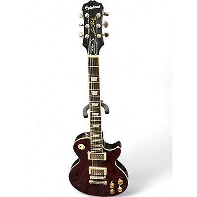 Used 2019 Epiphone Les Paul 1960 Tribute Plus  Candy Apple Red Solid Body Electric Guitar