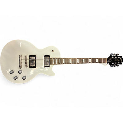Used 2019 Epiphone Les Paul Muse Pearl White Solid Body Electric Guitar