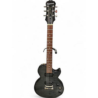 Used 2019 Epiphone Les Paul Special II Plus Trans Black Solid Body Electric Guitar