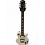 Used 2019 Epiphone Les Paul Studio Alpine White Solid Body Electric Guitar Alpine White