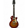Used 2019 Epiphone Les Paul Traditional Pro Cherry Sunburst Solid Body Electric Guitar Cherry Sunburst