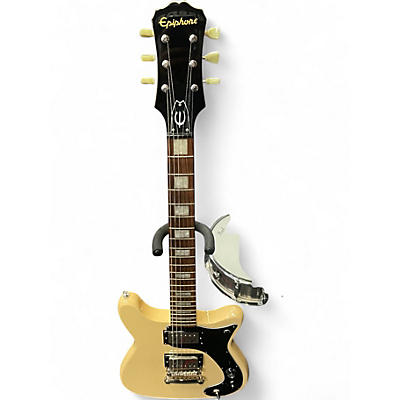 Used 2019 Epiphone PHANTOMATIC FRANK IERO Worn TV Yellow Solid Body Electric Guitar