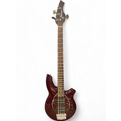 Used 2019 Ernie Ball Music Man Bongo 4 String Burgundy Electric Bass Guitar