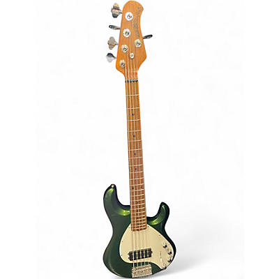 Used 2019 Ernie Ball Music Man StingRay 5 Special H Charging Green Electric Bass Guitar