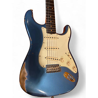 Used 2019 Fender 1959 Relic Stratocaster Custom Shop Blue Solid Body Electric Guitar