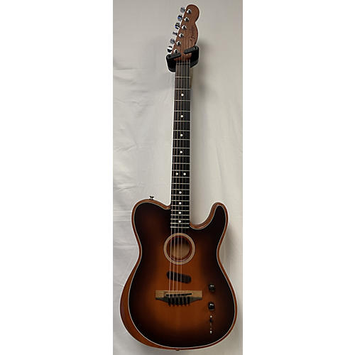 Fender Used 2019 Fender American Acoustasonic Telecaster Brown Sunburst Acoustic Electric Guitar Brown Sunburst