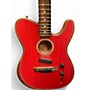 Used 2019 Fender American Acoustasonic Telecaster Crimson Red Acoustic Electric Guitar Crimson Red
